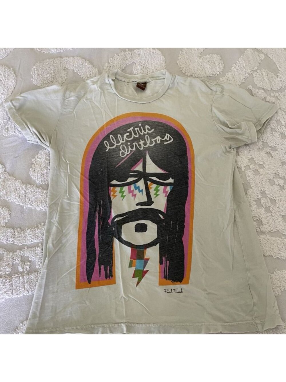 Paul Frank Vintage T Shirt Destroyed Paper Thin “Electric Dirtbag” 2008 Men’s XS